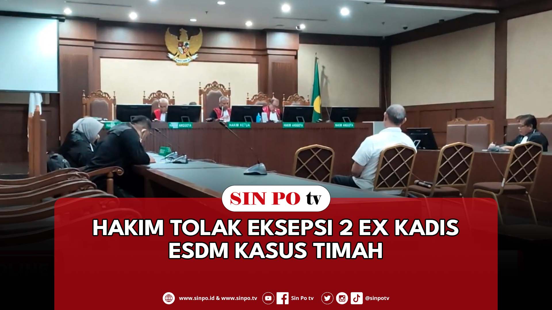 Hakim Tolak Eksepsi 2 Ex Kadis ESDM Kasus Timah