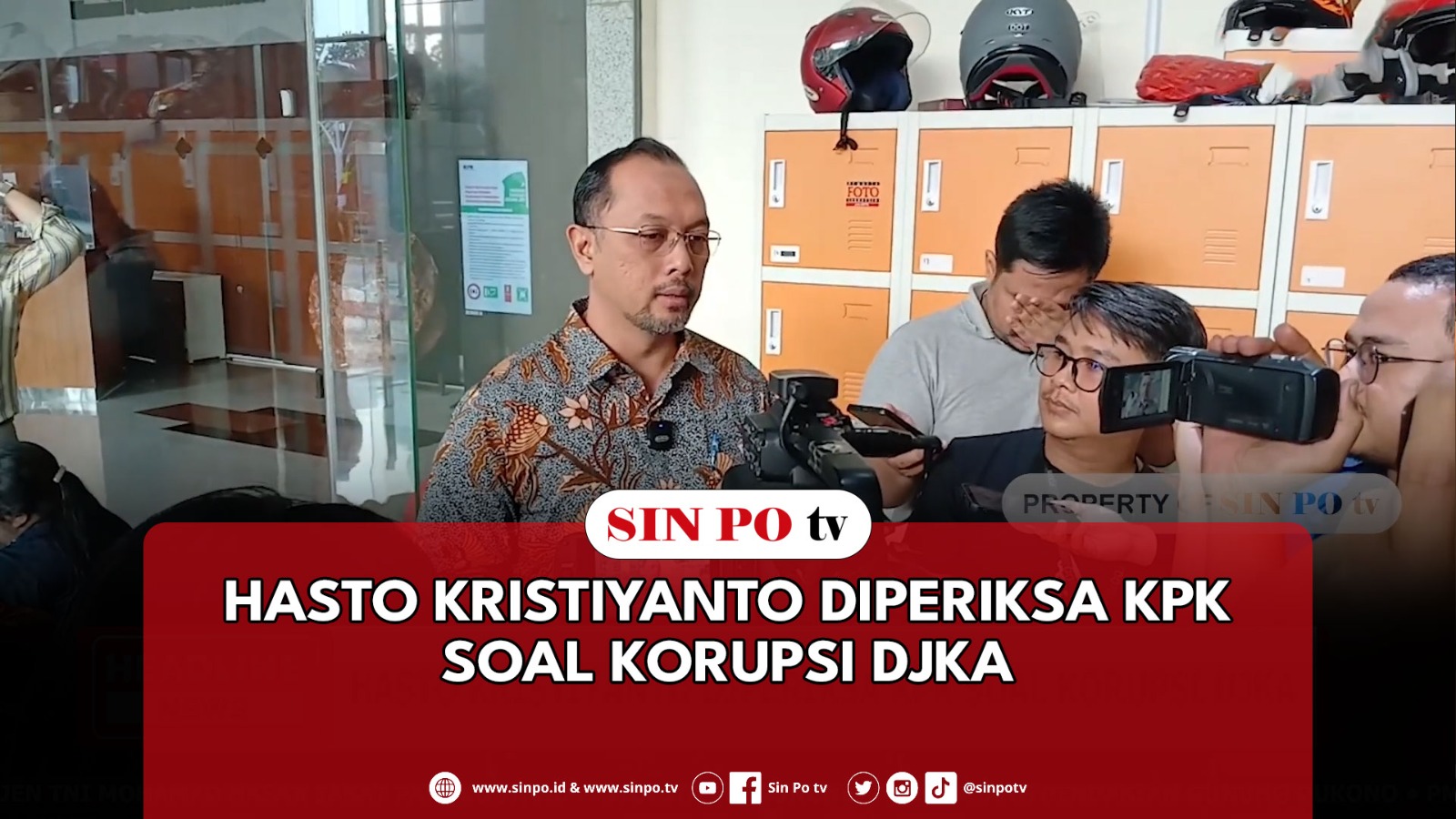 Hasto Kristiyanto Diperiksa KPK Soal Korupsi DJKA