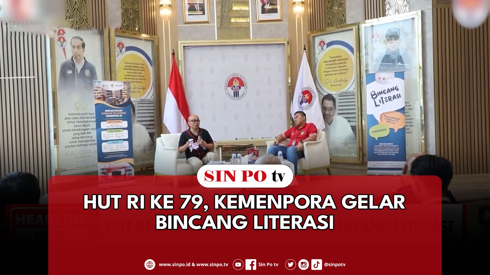 HUT RI Ke 79, Kemenpora Gelar Bincang Literasi