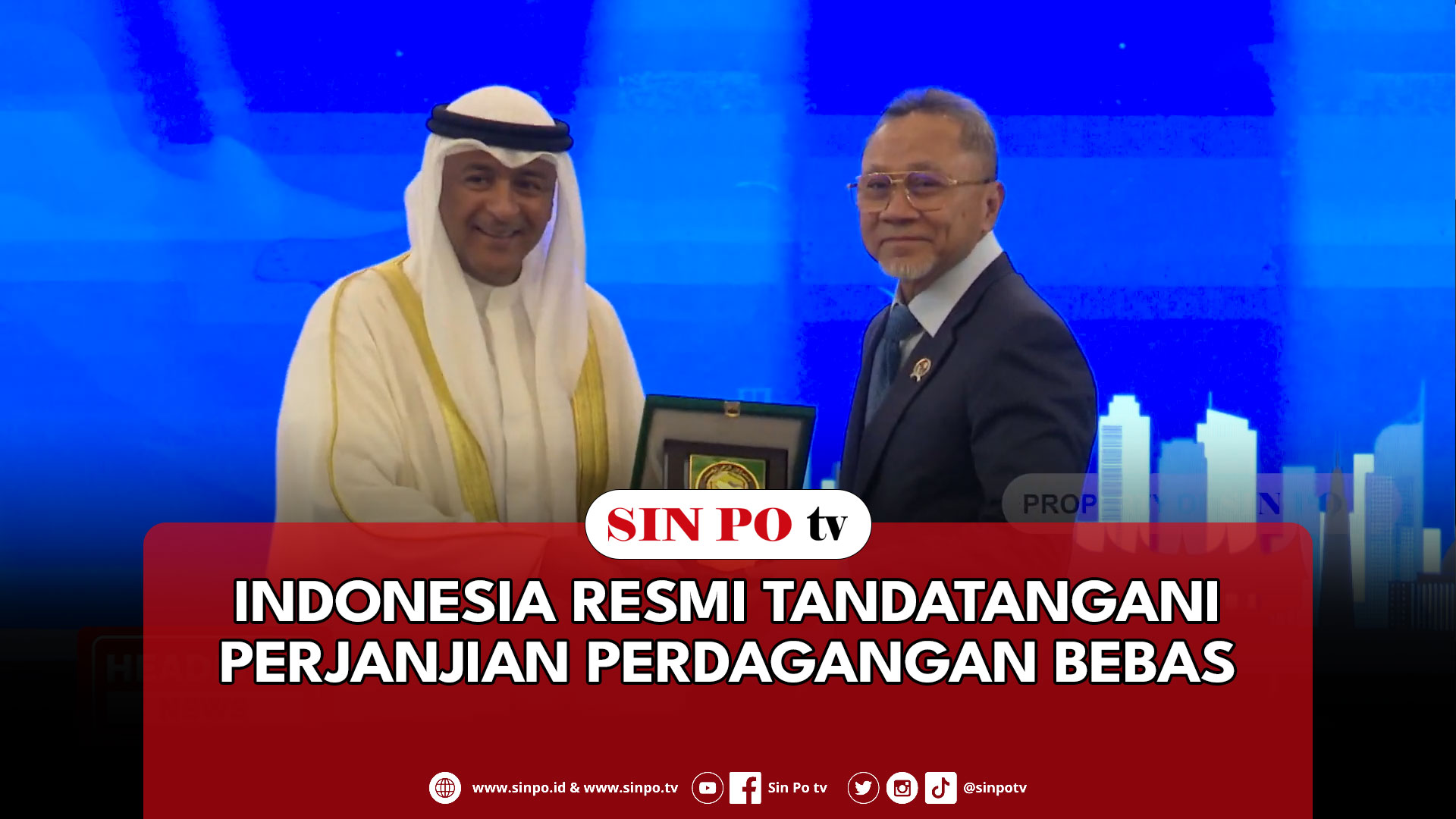 Indonesia Resmi Tandatangani Perjanjian Perdagangan Bebas