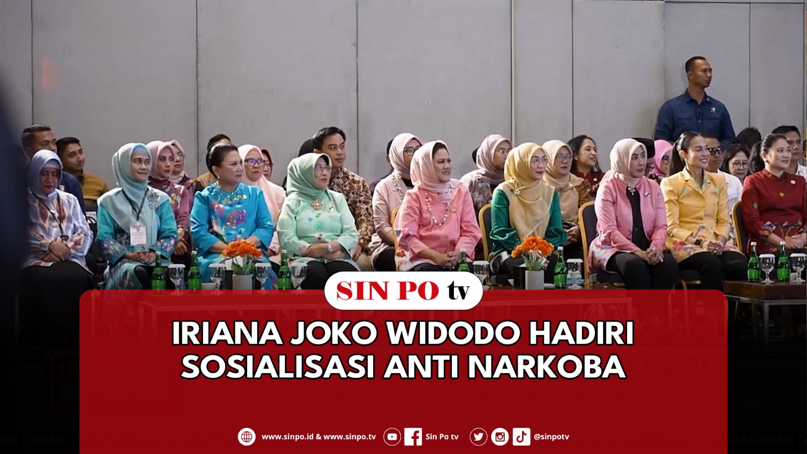 Iriana Joko Widodo Hadiri Sosialisasi Anti Narkoba
