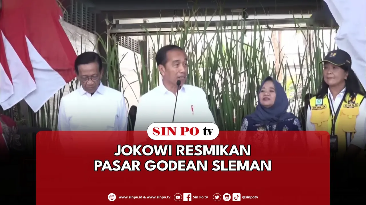 Jokowi Resmikan Pasar Godean Sleman