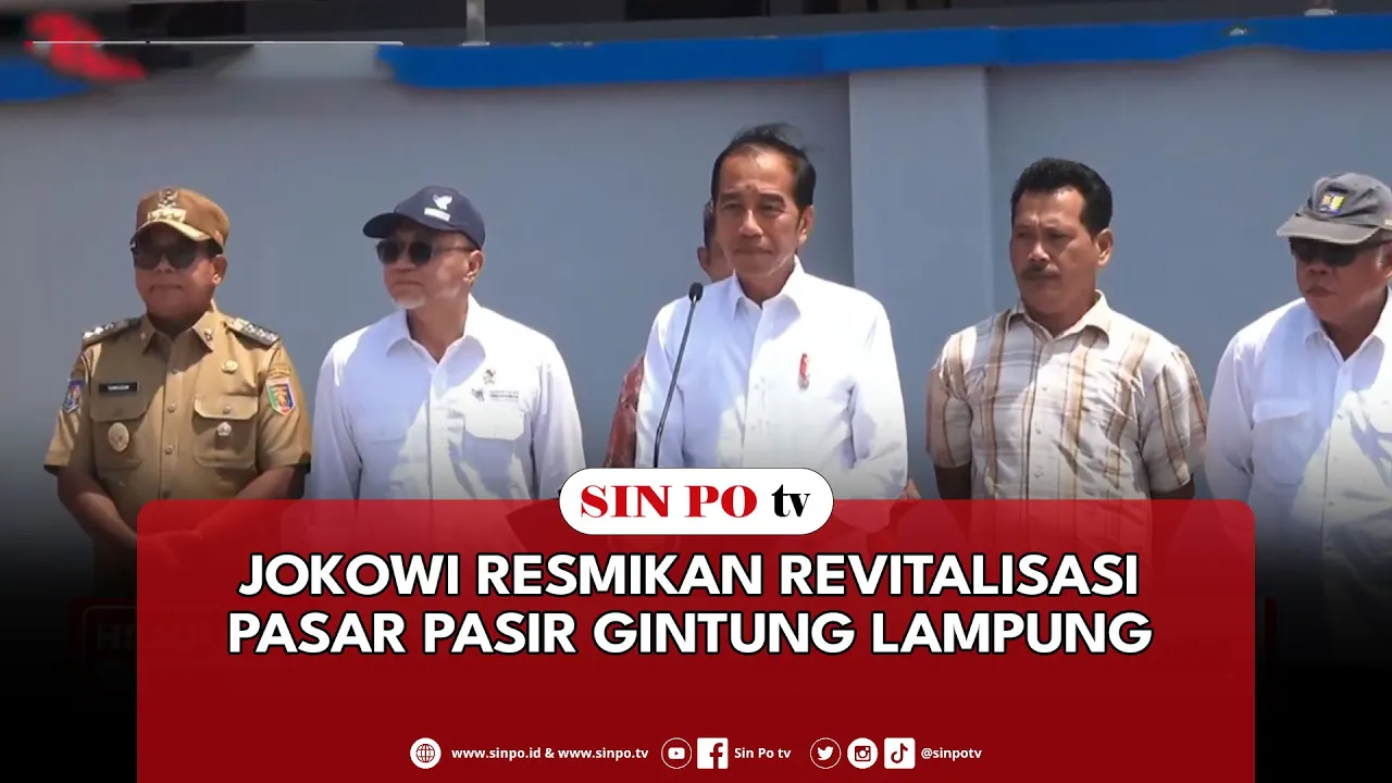 Jokowi Resmikan Revitalisasi Pasar Pasir Gintung Lampung