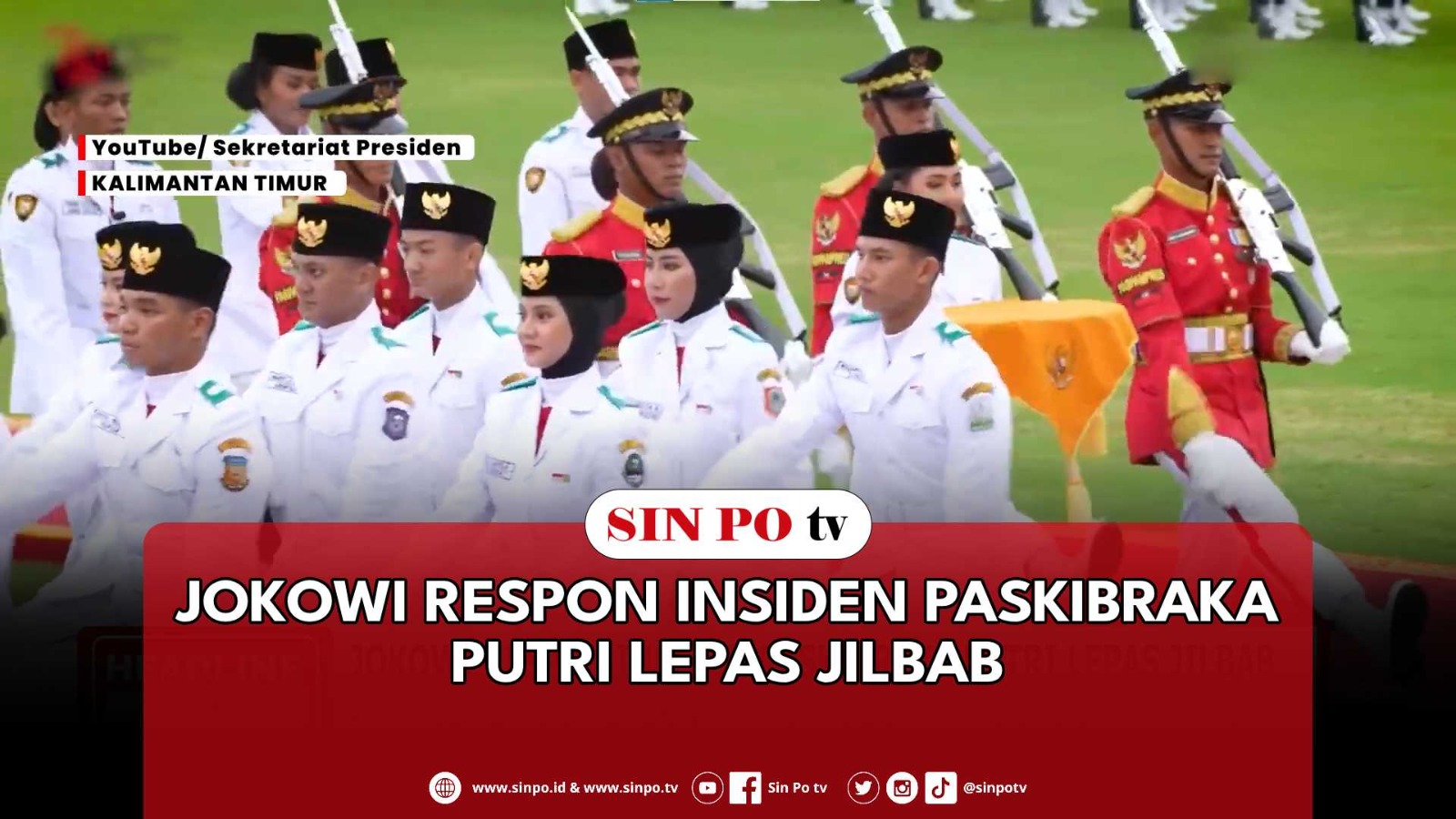 Jokowi Respon Insiden Paskibraka Putri Lepas Jilbab