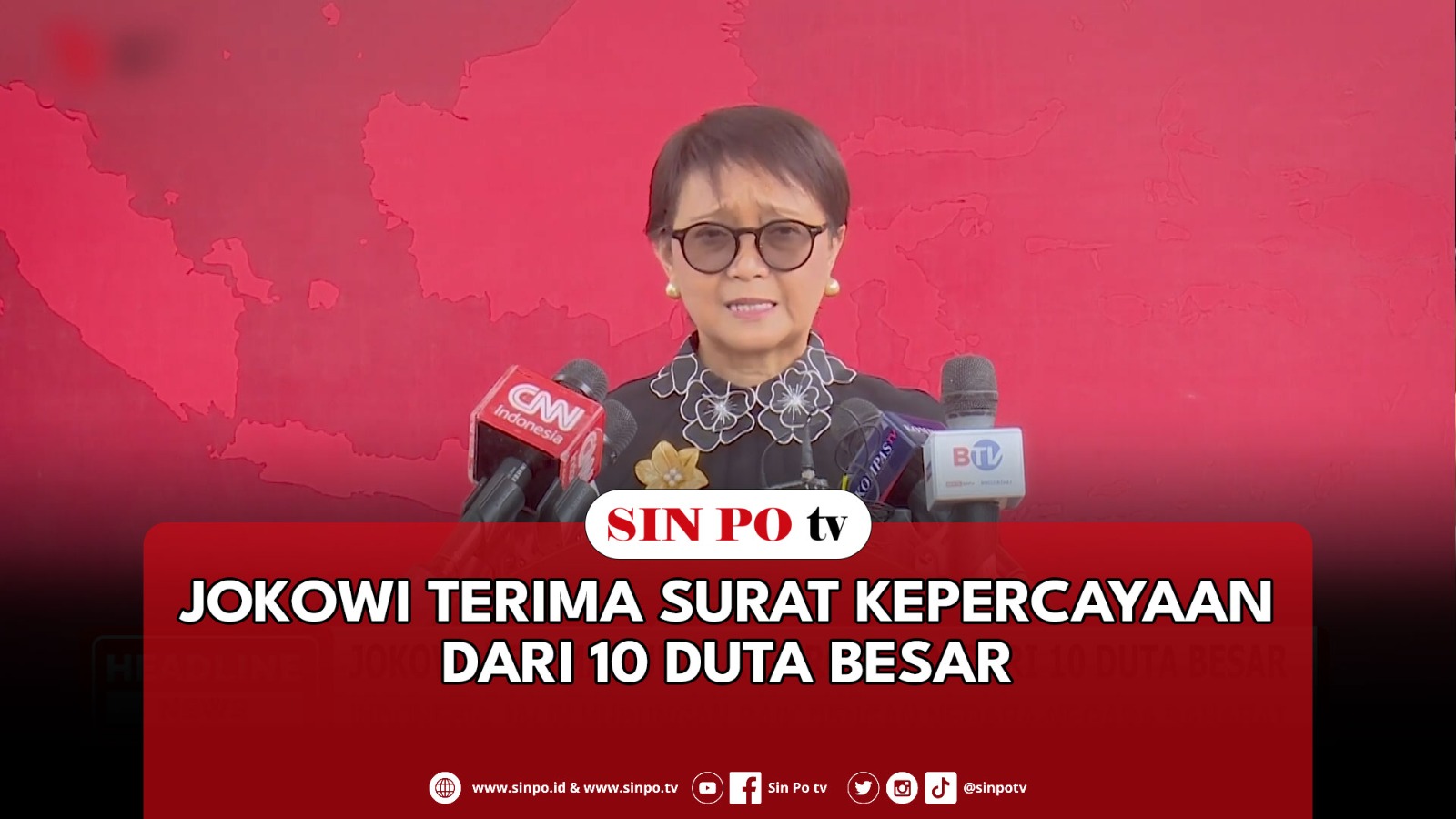 Jokowi Terima Surat Kepercayaan Dari 10 Duta Besar