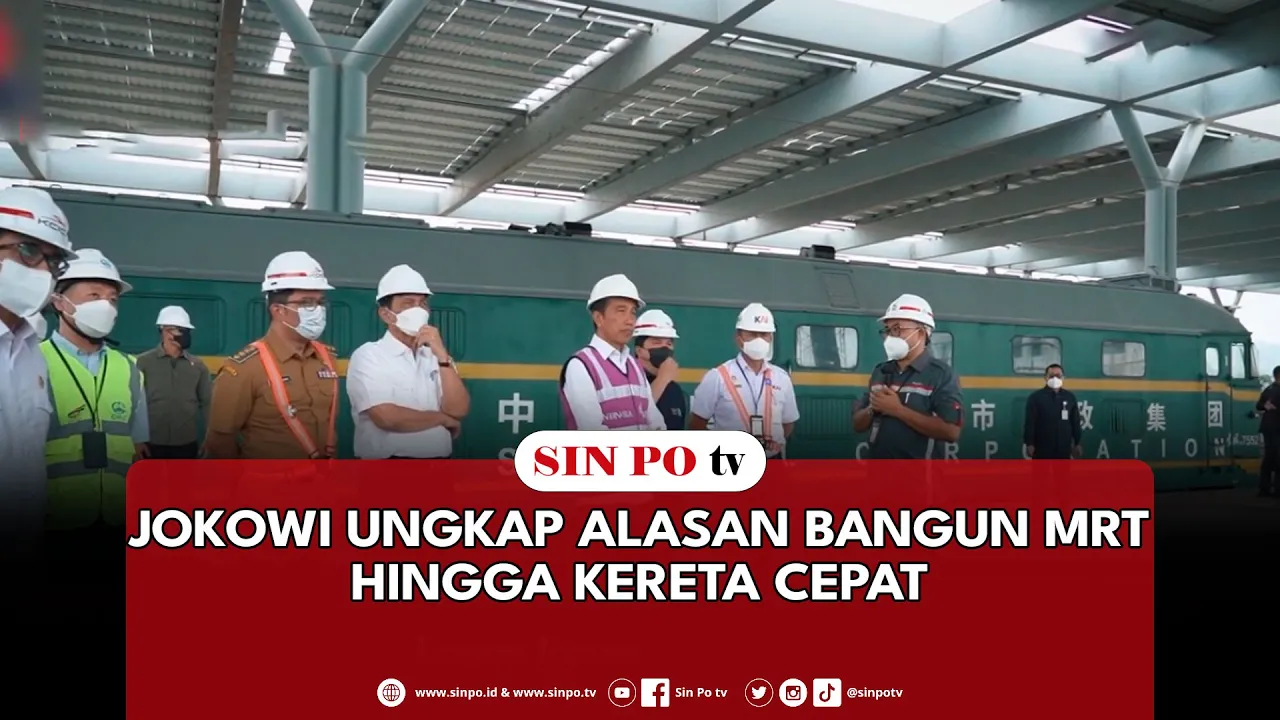 Jokowi Ungkap Alasan Bangun MRT Hingga Kereta Cepat