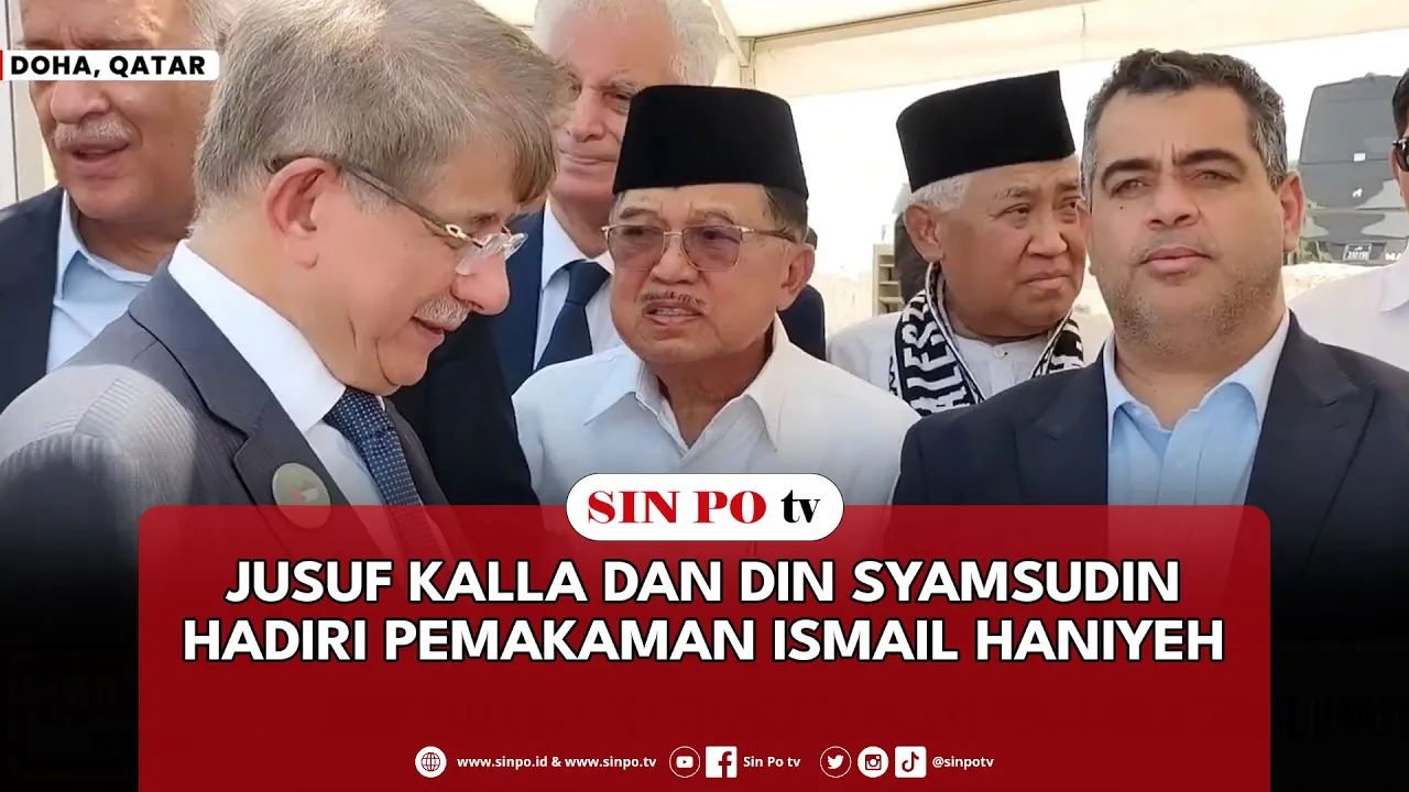 Jusuf Kalla Dan Din Syamsudin Hadiri Pemakaman Ismail Haniyeh