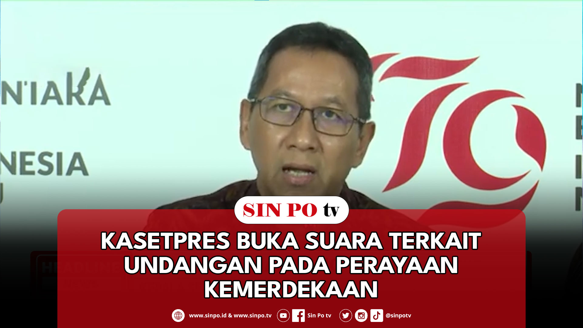 Kasetpres Buka Suara Terkait Undangan Pada Perayaan Kemerdekaan