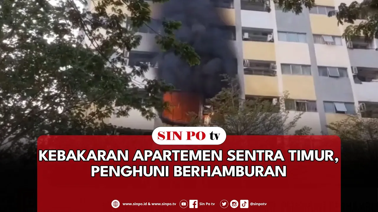 Kebakaran Apartemen Sentra Timur, Penghuni Berhamburan