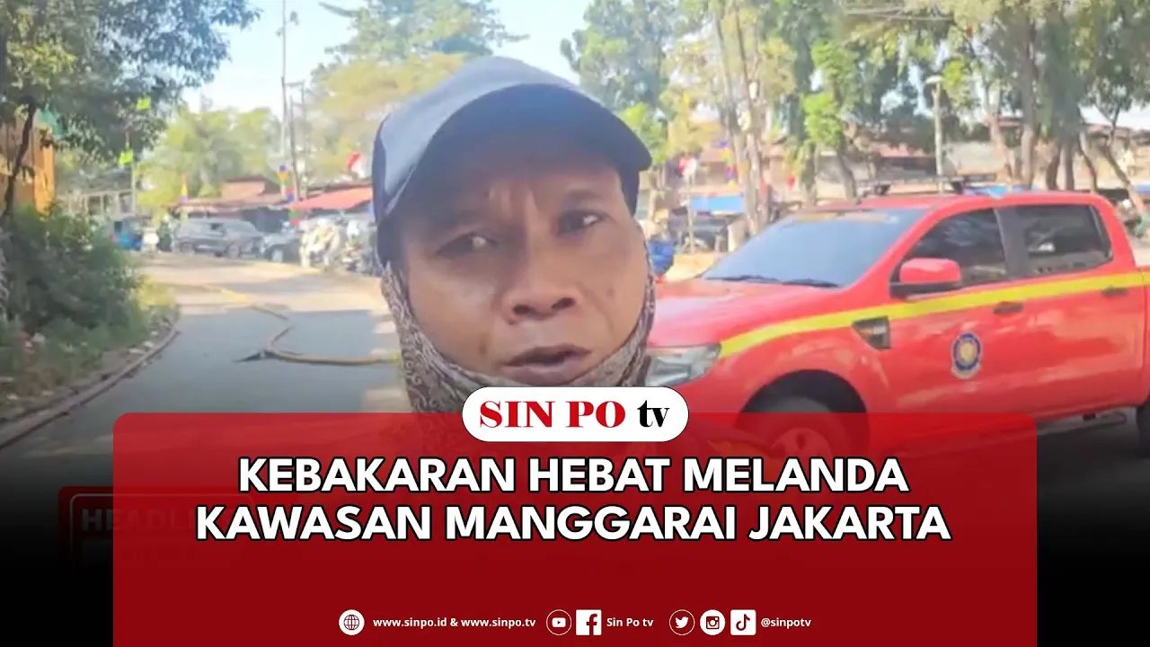 Kebakaran Hebat Melanda Kawasan Manggarai Jakarta