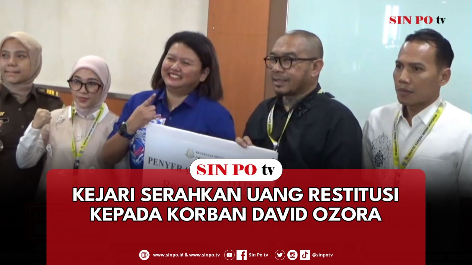 Kejari Serahkan Uang Restitusi Kepada Korban David Ozora