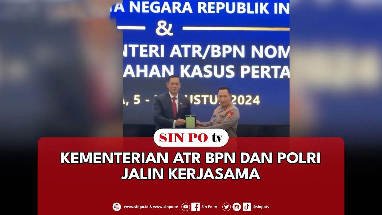 Kementerian ATR BPN Dan Polri Jalin Kerjasama
