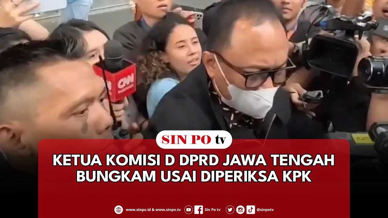 Ketua Komisi D DPRD Jawa Tengah Bungkam Usai Diperiksa KPK