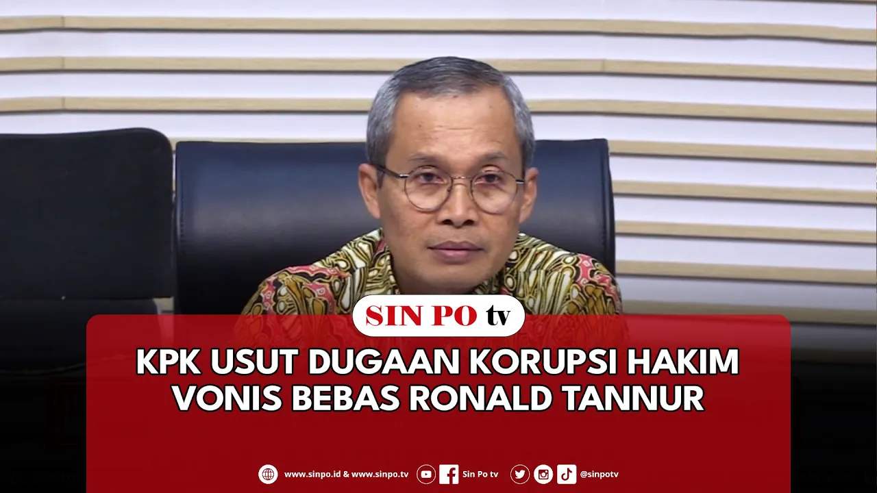 KPK Usut Dugaan Korupsi Hakim Vonis Bebas Ronald Tannur