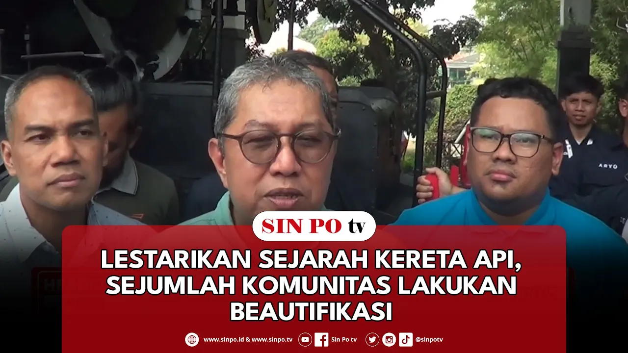 Lestarikan Sejarah Kereta Api, Sejumlah Komunitas Lakukan Beautifikasi