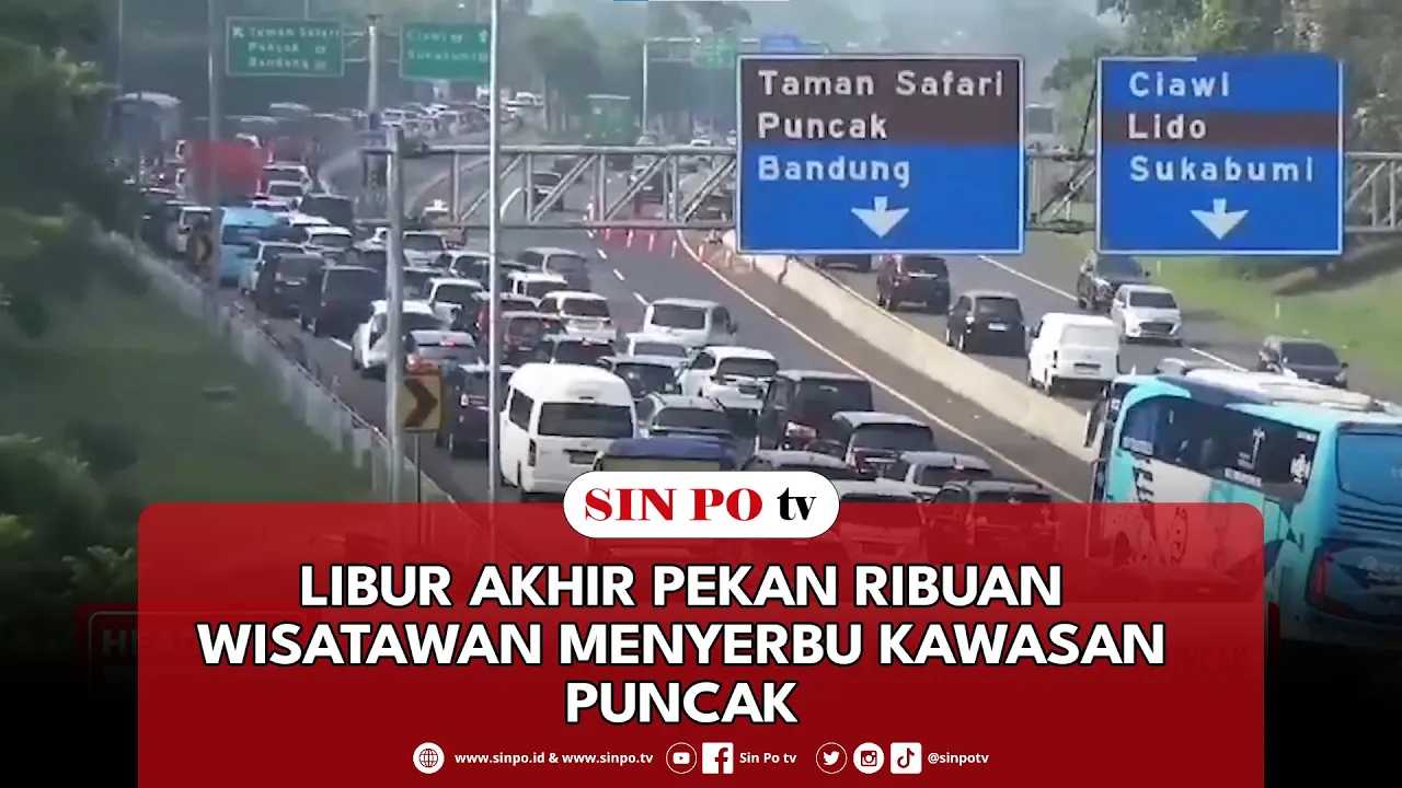 Libur Akhir Pekan Ribuan Wisatawan Menyerbu Kawasan Puncak