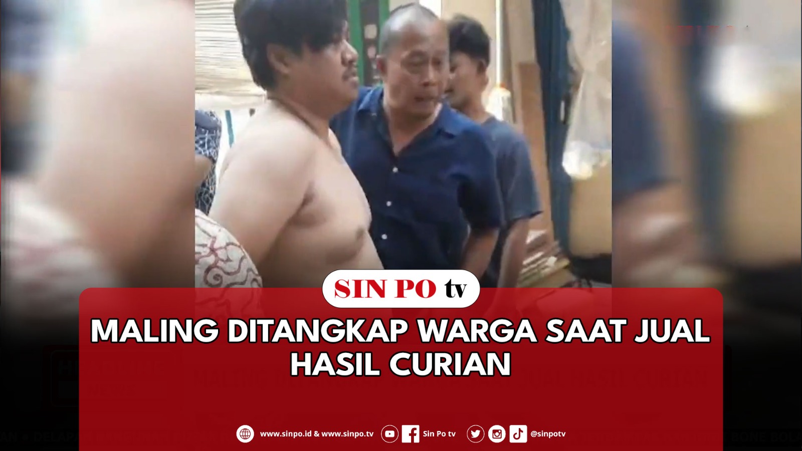 Maling Ditangkap Warga Saat Jual Hasil Curian