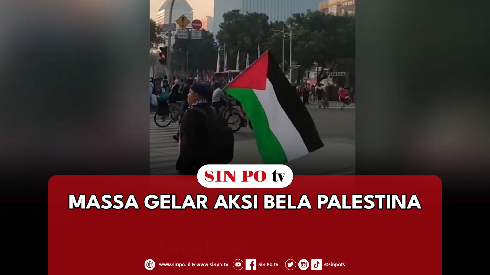 Massa Gelar Aksi Bela Palestina