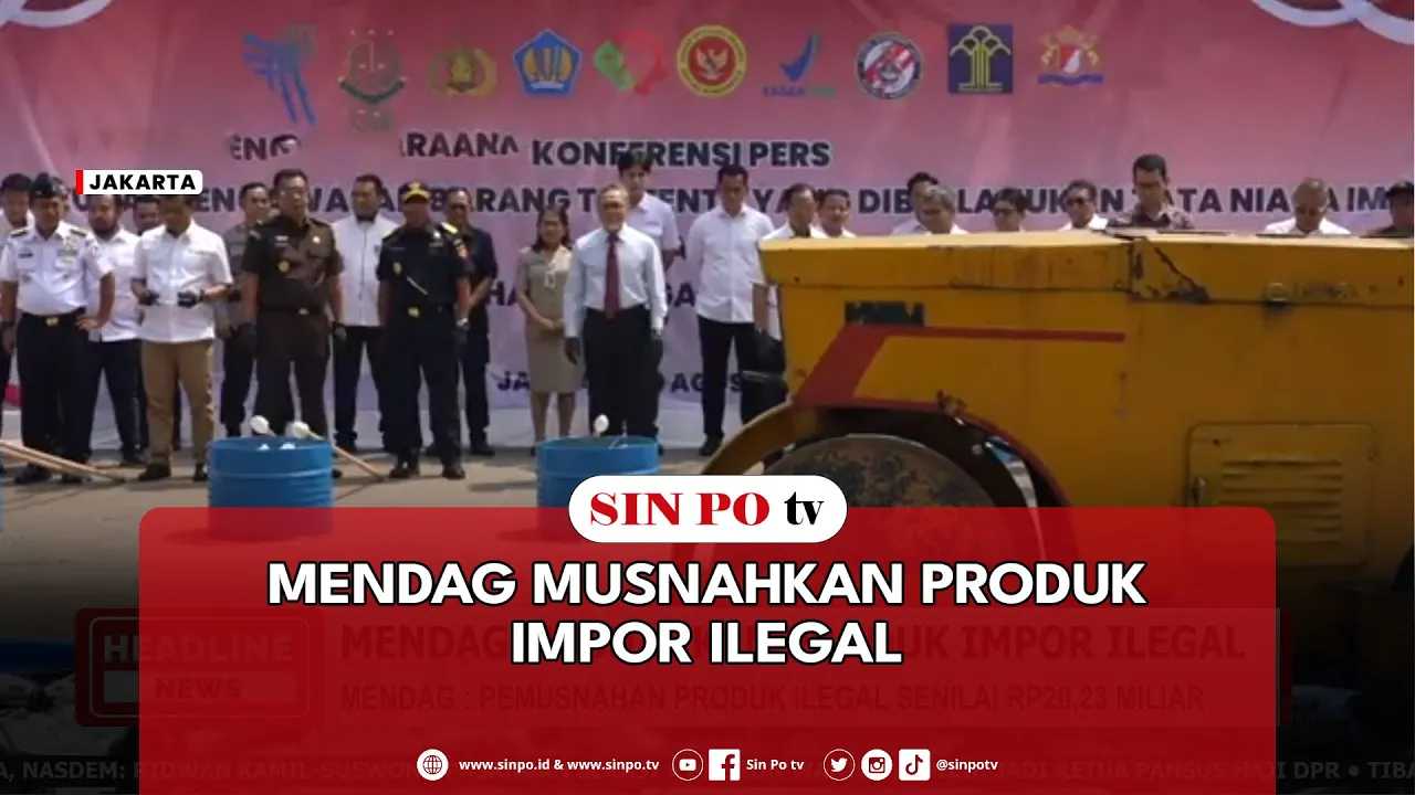 Mendag Musnahkan Produk Impor Ilegal