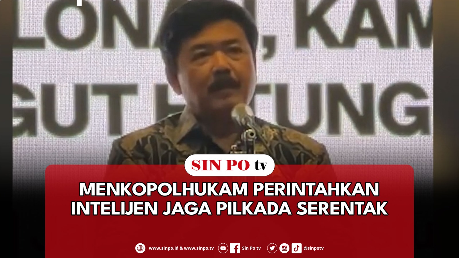 Menkopolhukam Perintahkan Intelijen Jaga Pilkada Serentak