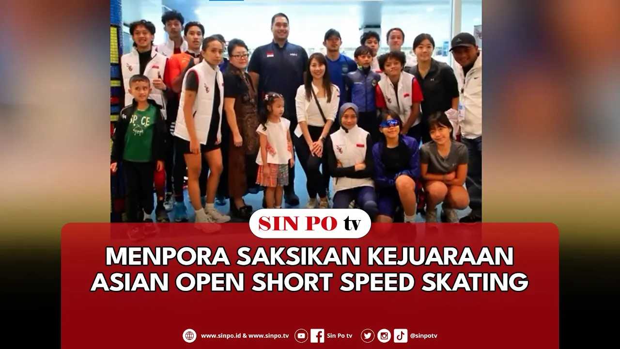 Menpora Saksikan Kejuaraan Asian Open Short Speed Skating
