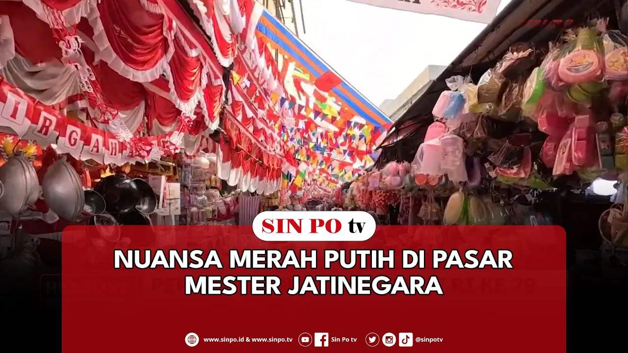 Nuansa Merah Putih Di Pasar Mester Jatinegara