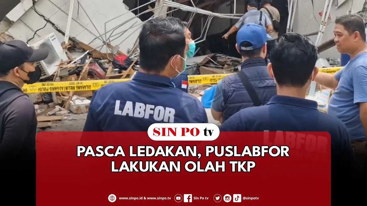 Pasca Ledakan, Puslabfor Lakukan Olah TKP