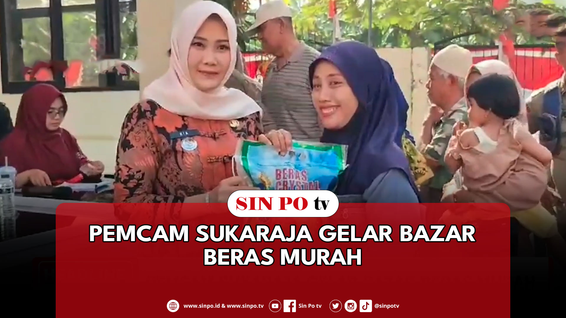 Pemcam Sukaraja Gelar Bazar Beras Murah