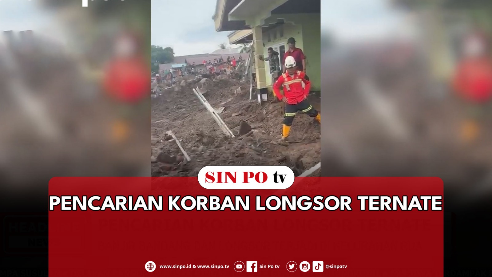 Pencarian Korban Longsor Ternate