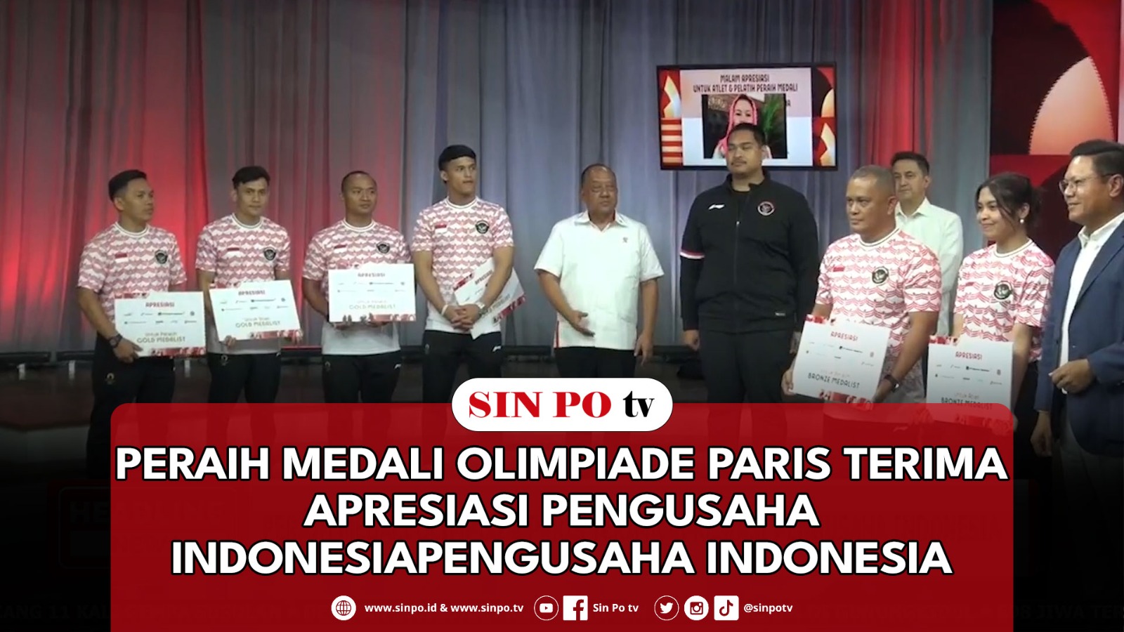 Peraih Medali Olimpiade Paris Terima Apresiasi Pengusaha Indonesia