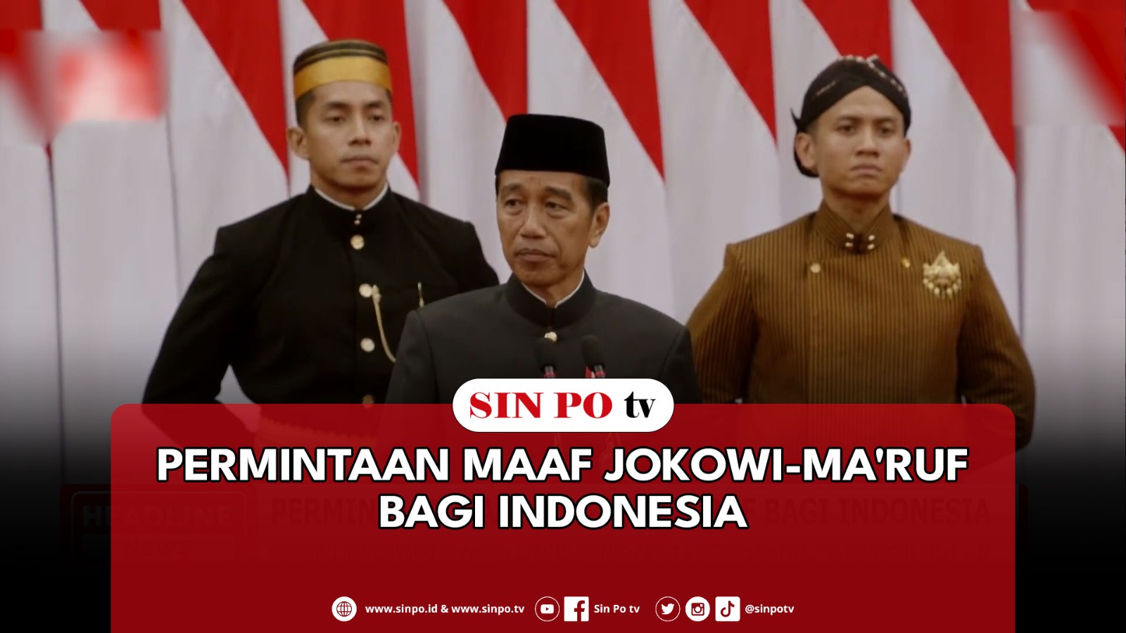 Permintaan Maaf Jokowi-Ma'ruf Bagi Indonesia