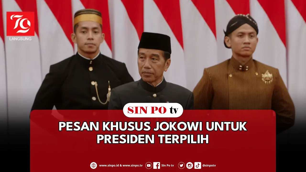 Pesan Khusus Jokowi Untuk Presiden Terpilih