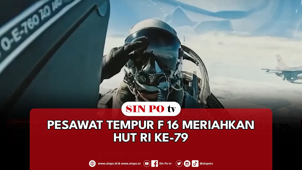 Pesawat Tempur F 16 Meriahkan HUT RI Ke-79