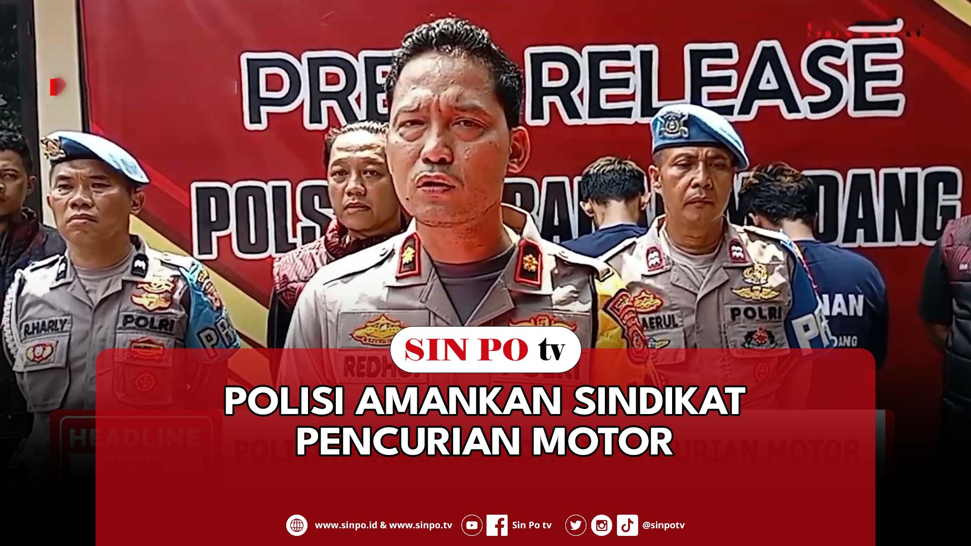 Polisi Amankan Sindikat Pencurian Motor