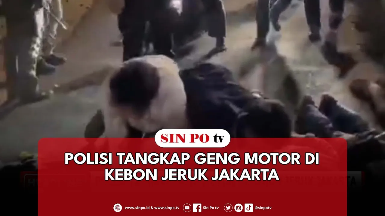 Polisi Tangkap Geng Motor Di Kebon Jeruk Jakarta