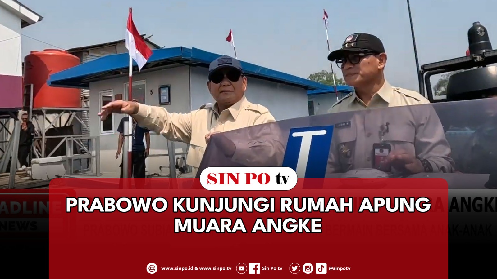 Prabowo Kunjungi Rumah Apung Muara Angke