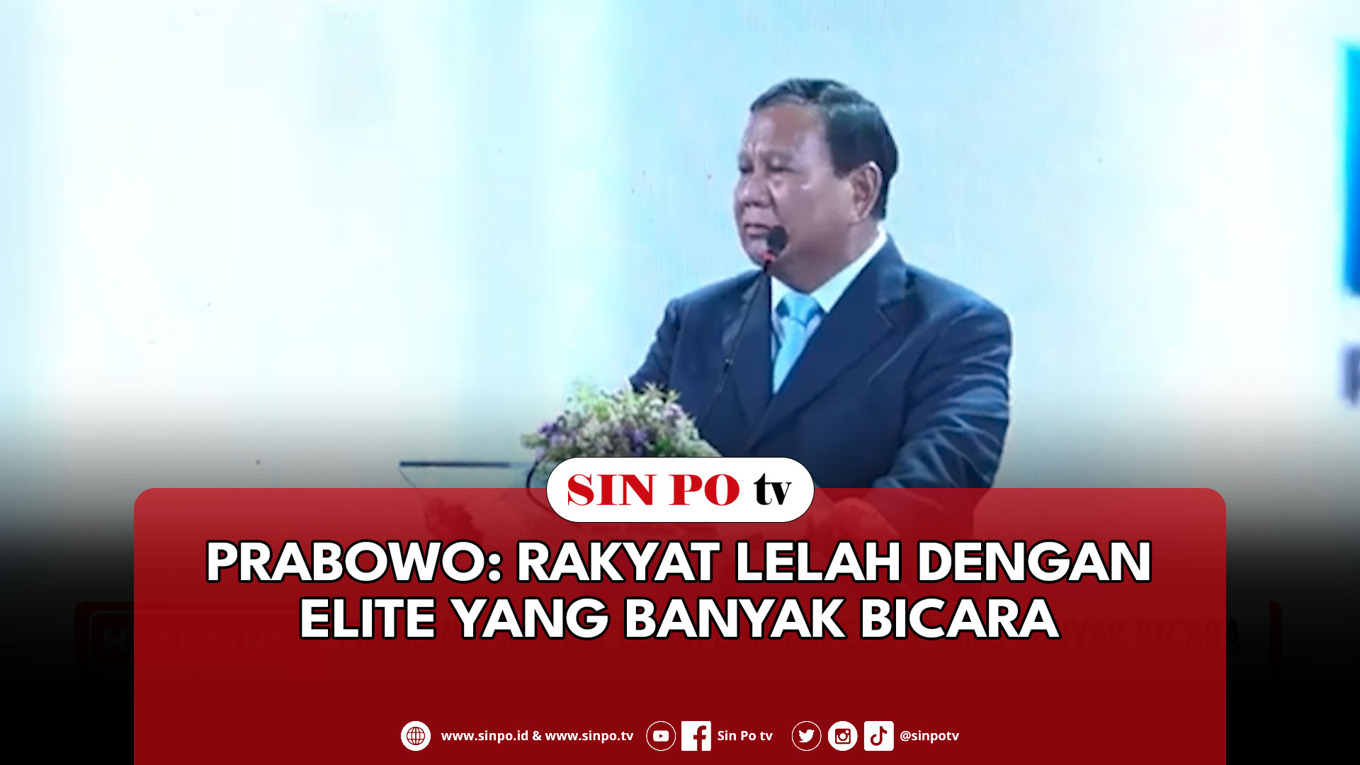 Prabowo: Rakyat Lelah Dengan Elite Yang Banyak Bicara