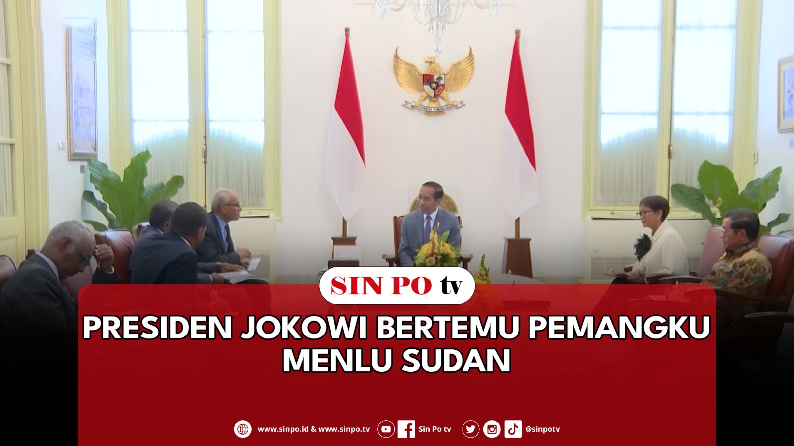 Presiden Jokowi Bertemu Pemangku Menlu Sudan