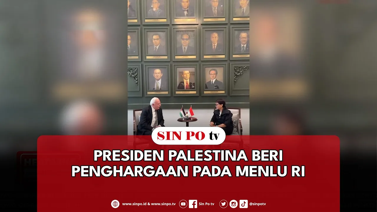 Presiden Palestina Beri Penghargaan Pada Menlu RI