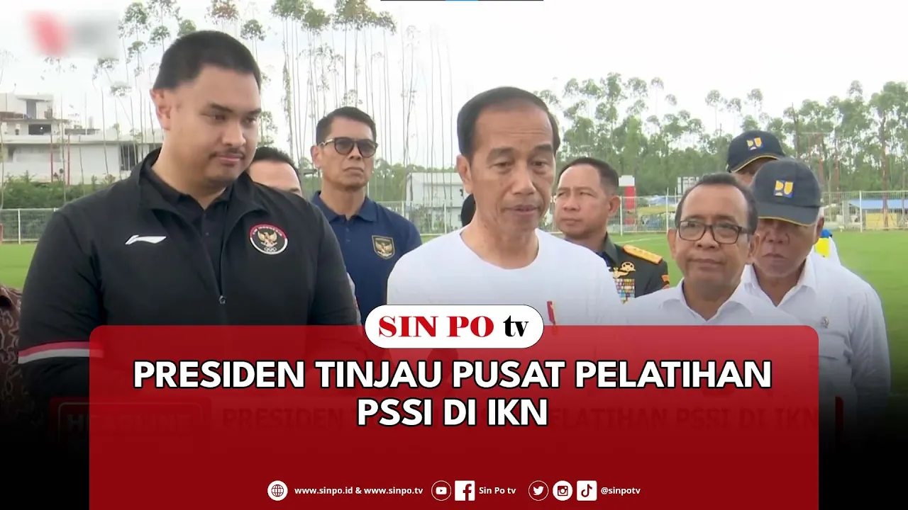 Presiden Tinjau Pusat Pelatihan PSSI Di IKN