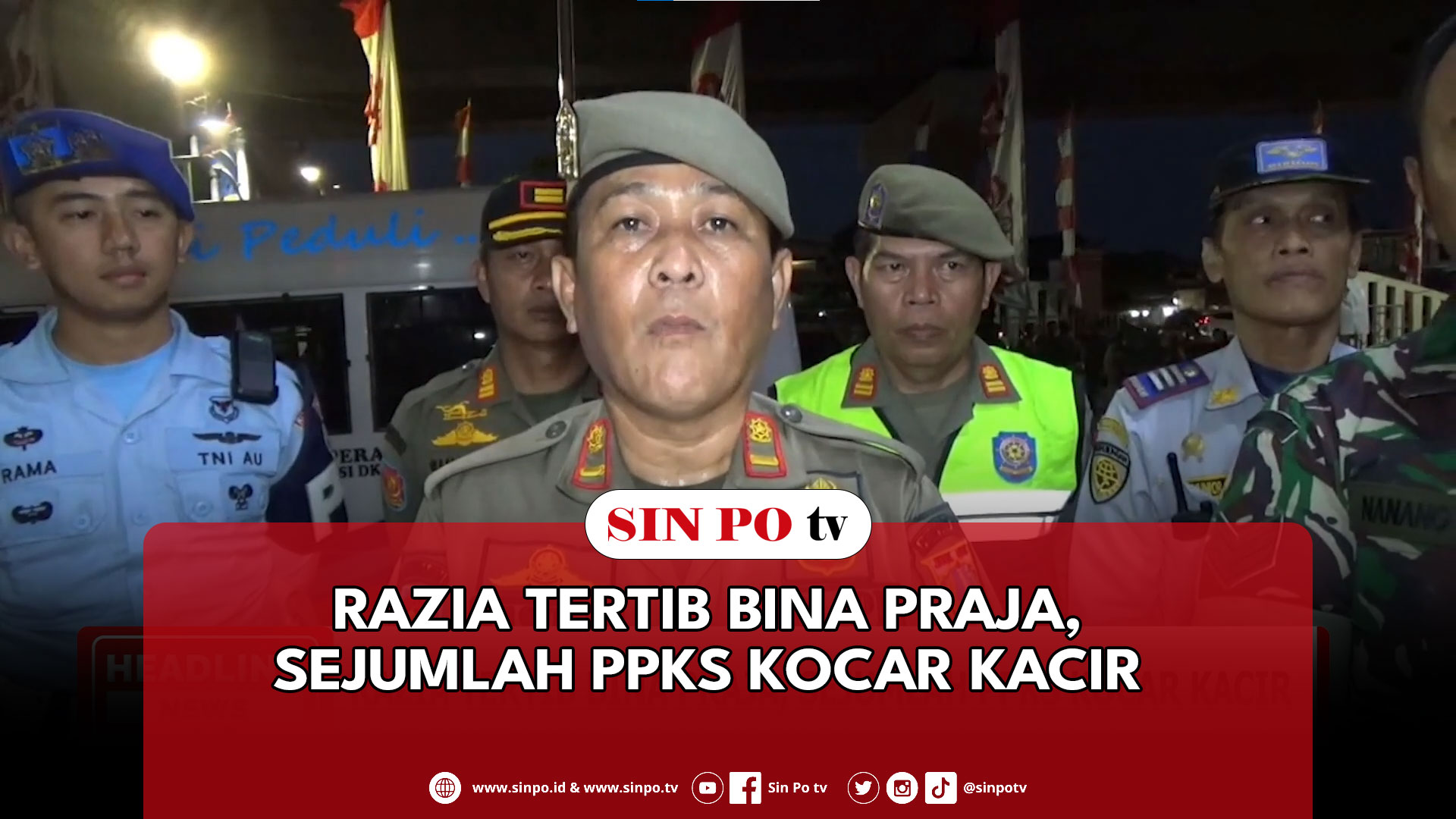 Razia Tertib Bina Praja, Sejumlah PPKS Kocar Kacir