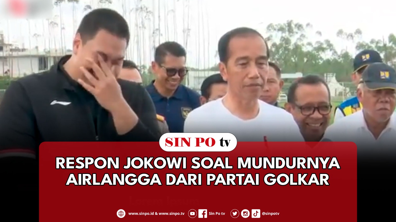 Respon Jokowi Soal Mundurnya Airlangga Dari Partai Golkar