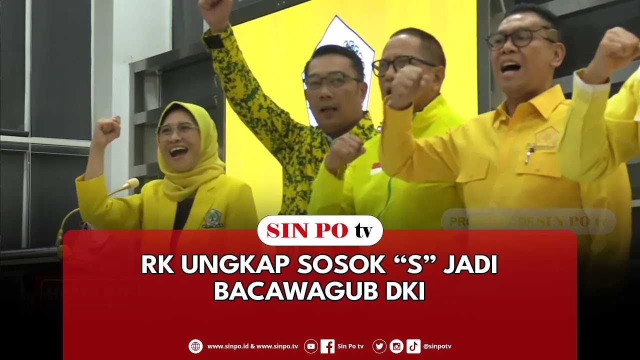 RK Ungkap Sosok āSā Jadi Bacawagub DKI
