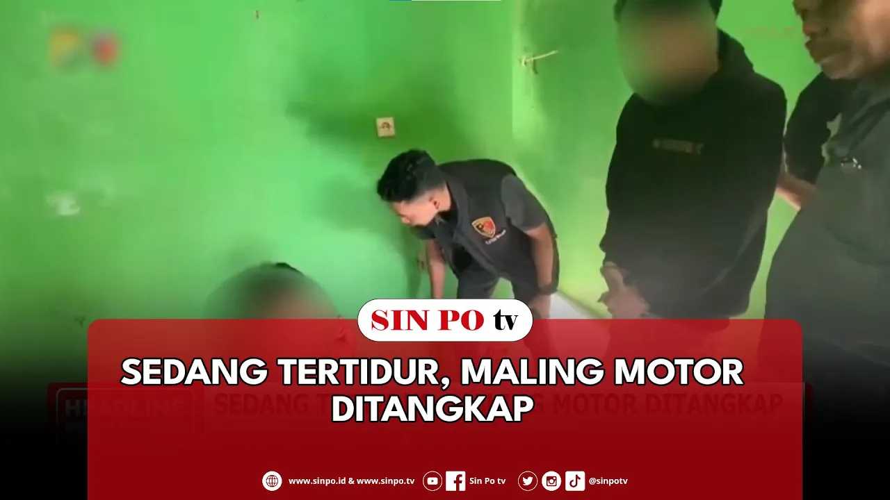 Sedang Tertidur, Maling Motor Ditangkap