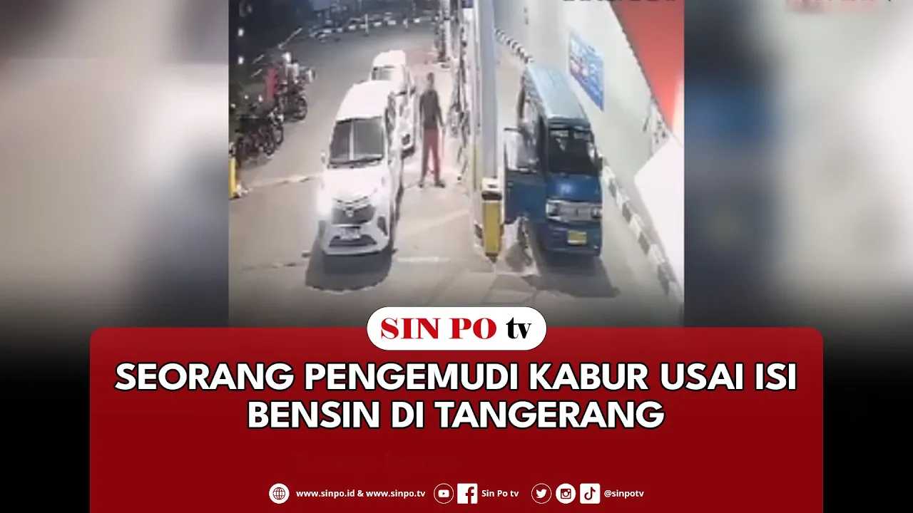 Seorang Pengemudi Kabur Usai Isi Bensin Di Tangerang