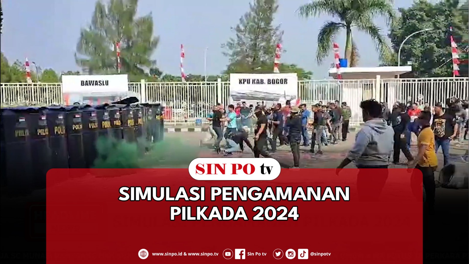 Simulasi Pengamanan Pilkada 2024