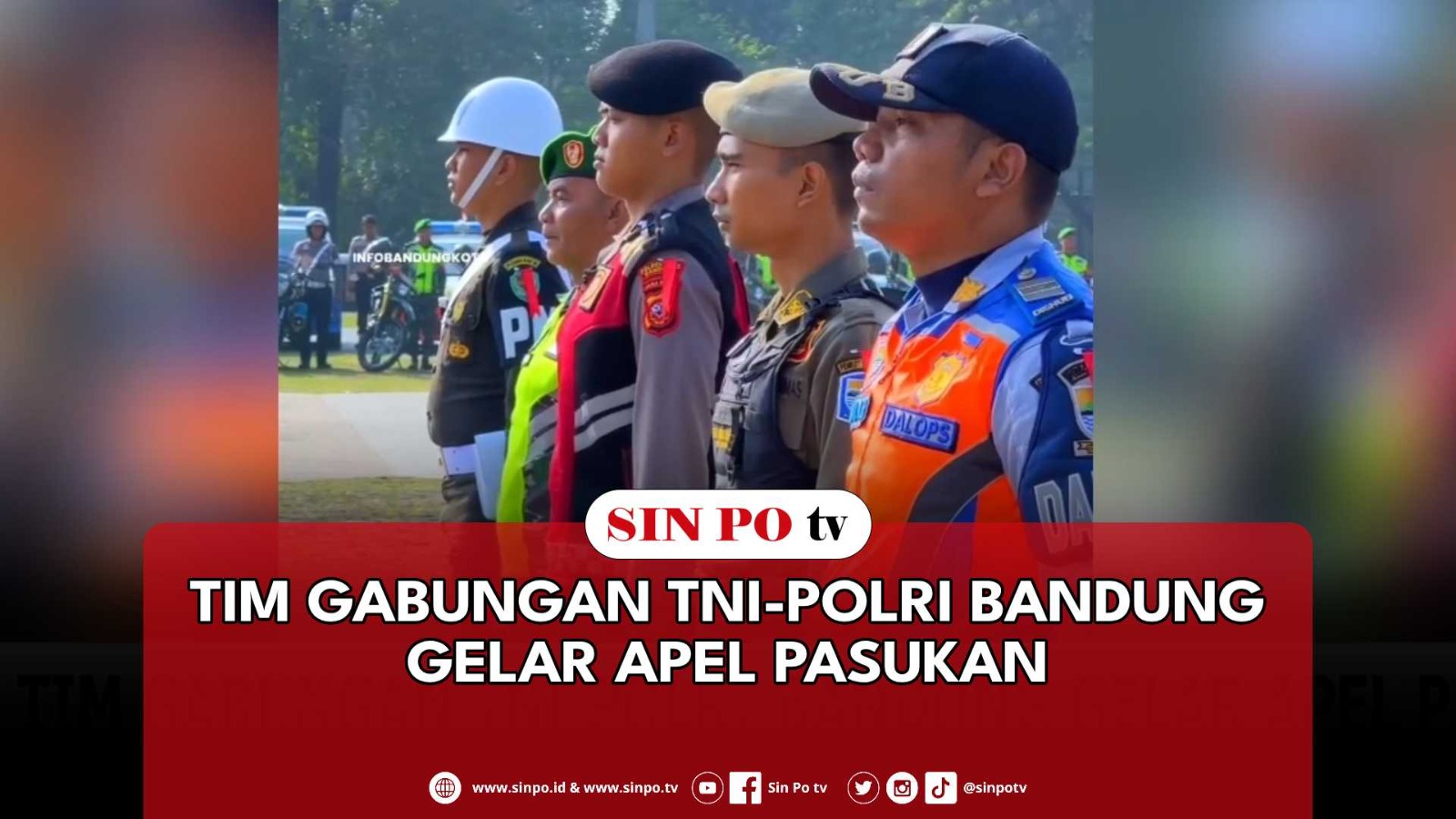 Tim Gabungan TNI-POLRI Bandung Gelar Apel Pasukan