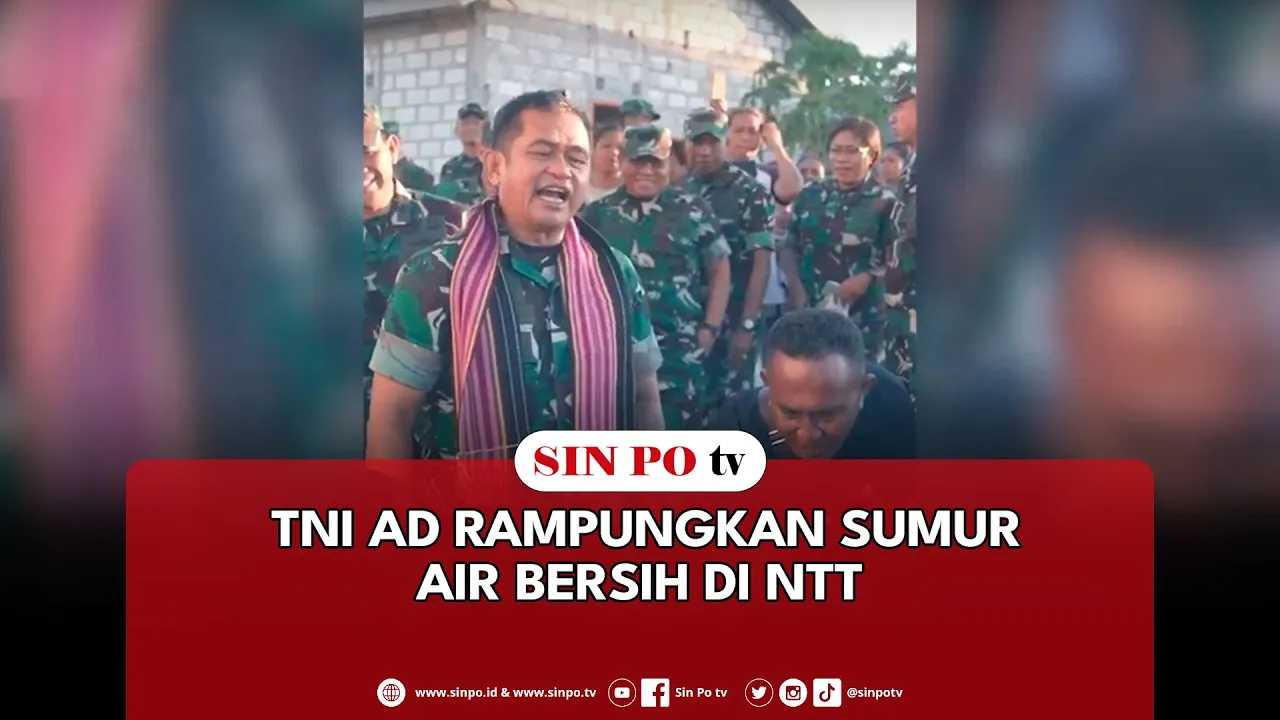 TNI AD Rampungkan Sumur Air Bersih Di NTT