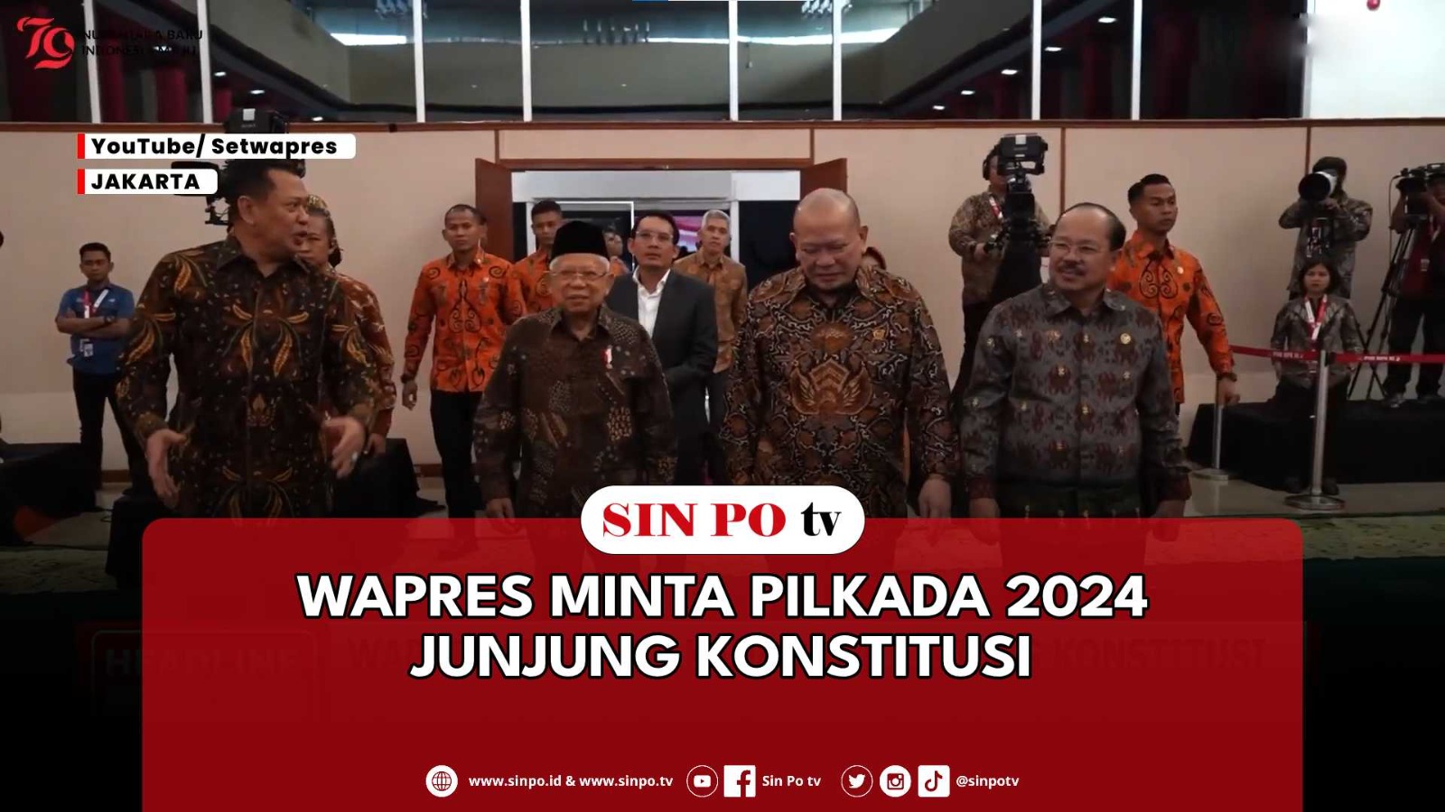 Wapres Minta Pilkada 2024 Junjung Konstitusi