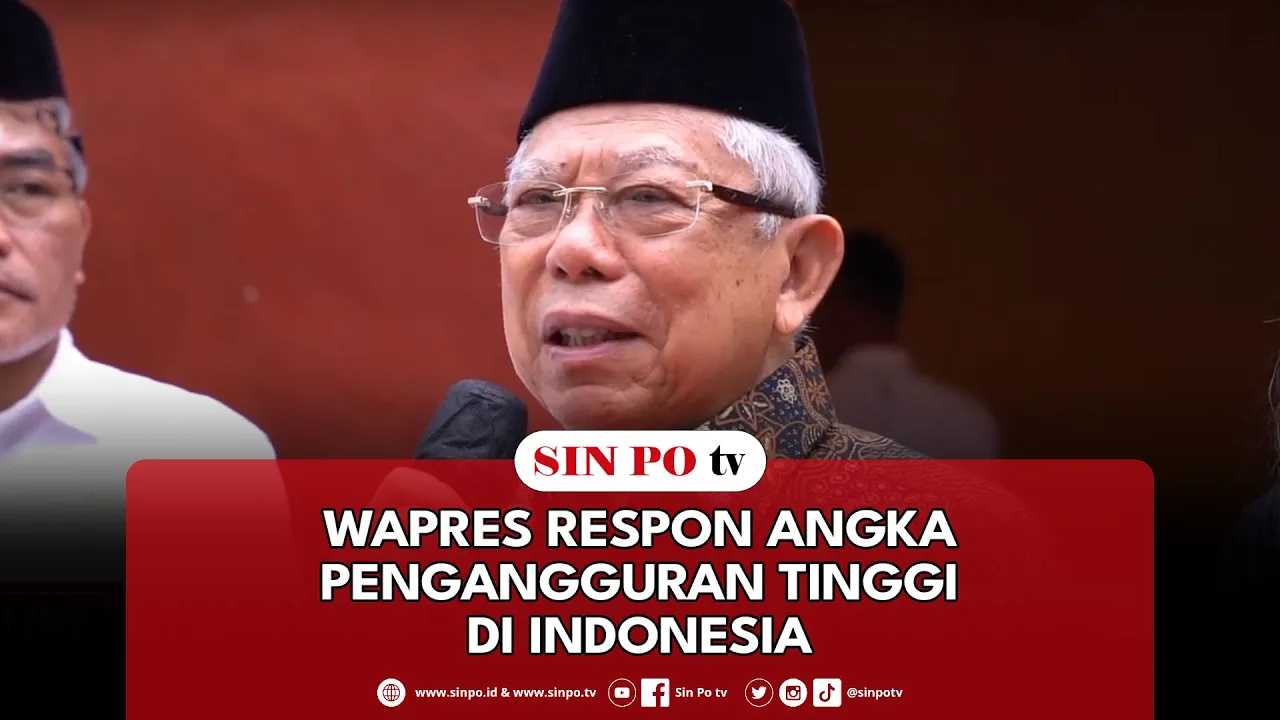 Wapres Respon Angka Pengangguran Tinggi Di Indonesia